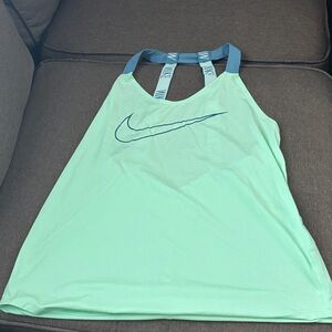 Nike Women’s Mint Green Tank with Blue Strap Accents